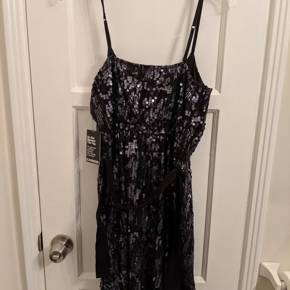 Sequin Dress - Navy